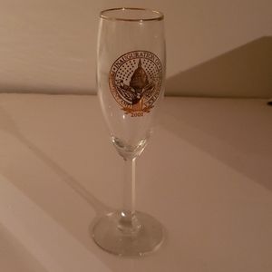2001 Inaugural Ball champagne flute